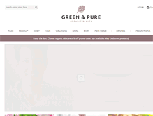 Tablet Screenshot of greenandpure.com